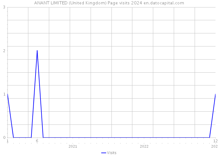 ANANT LIMITED (United Kingdom) Page visits 2024 