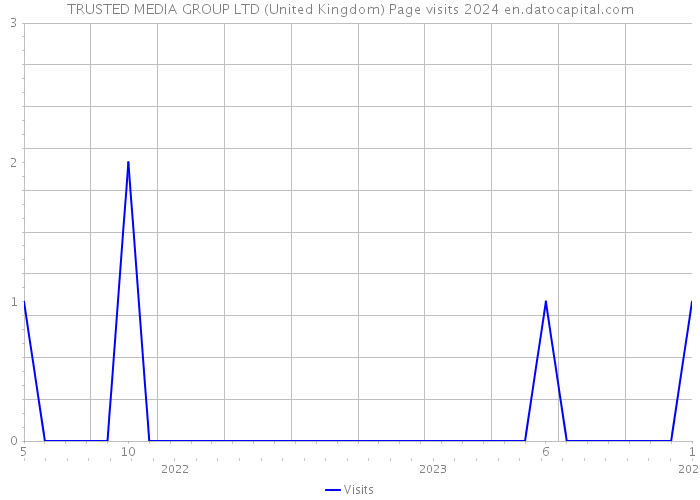 TRUSTED MEDIA GROUP LTD (United Kingdom) Page visits 2024 