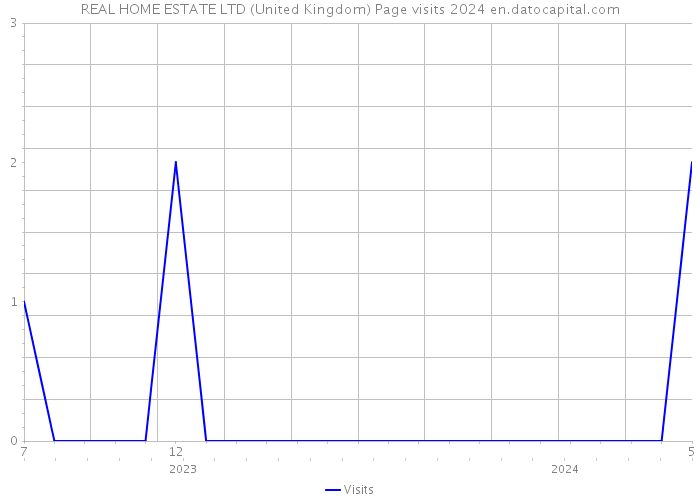 REAL HOME ESTATE LTD (United Kingdom) Page visits 2024 