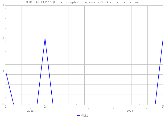 DEBORAH PEPPIN (United Kingdom) Page visits 2024 