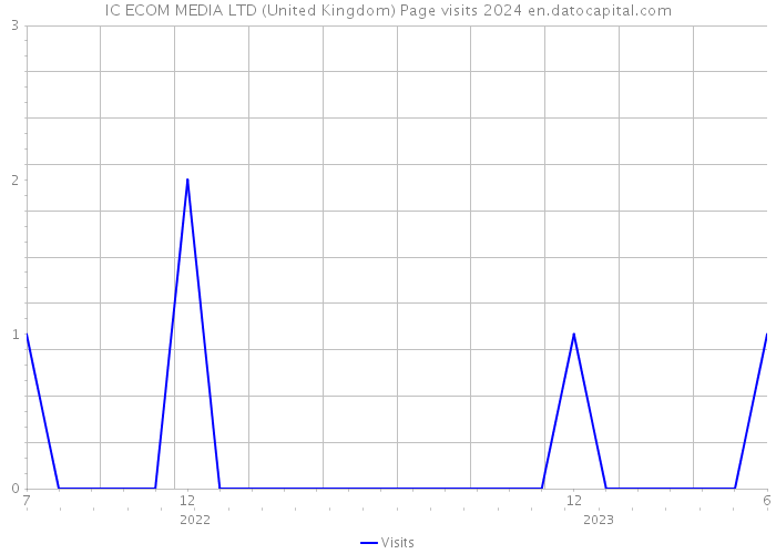 IC ECOM MEDIA LTD (United Kingdom) Page visits 2024 