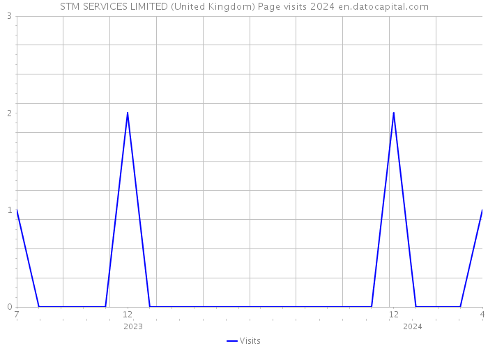 STM SERVICES LIMITED (United Kingdom) Page visits 2024 