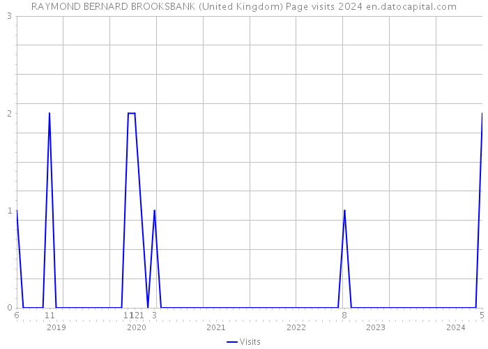RAYMOND BERNARD BROOKSBANK (United Kingdom) Page visits 2024 