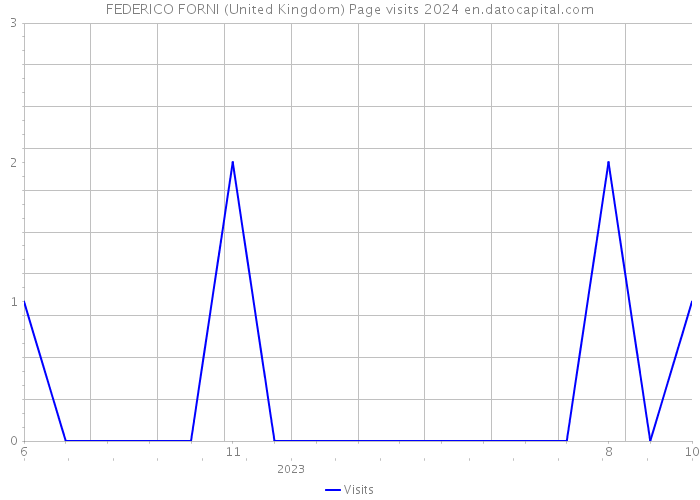 FEDERICO FORNI (United Kingdom) Page visits 2024 