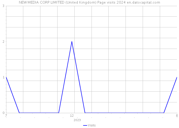 NEW MEDIA CORP LIMITED (United Kingdom) Page visits 2024 