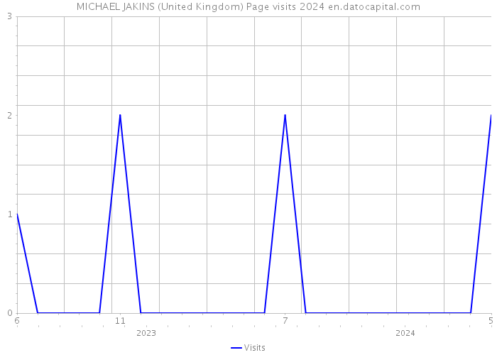 MICHAEL JAKINS (United Kingdom) Page visits 2024 