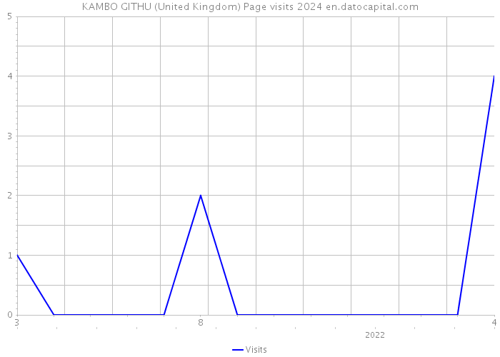 KAMBO GITHU (United Kingdom) Page visits 2024 
