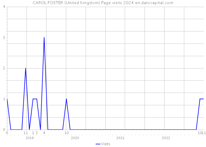 CAROL FOSTER (United Kingdom) Page visits 2024 