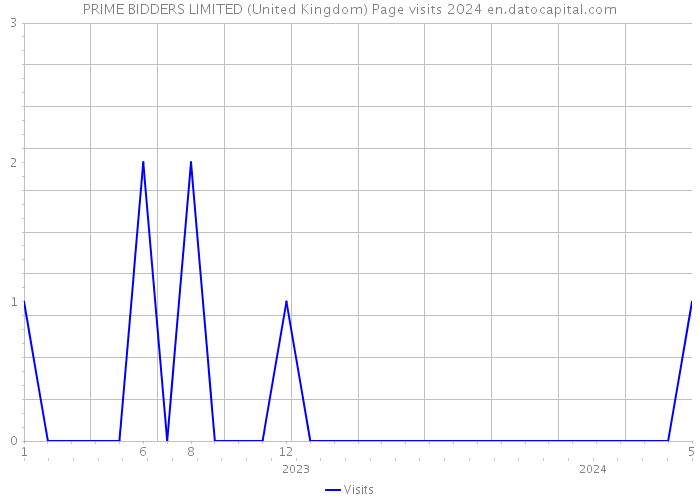PRIME BIDDERS LIMITED (United Kingdom) Page visits 2024 