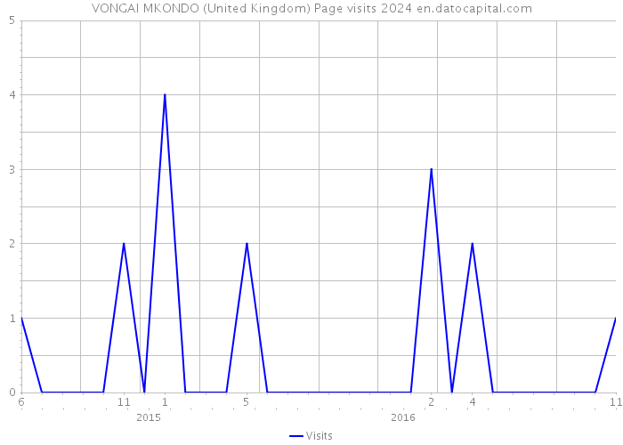 VONGAI MKONDO (United Kingdom) Page visits 2024 