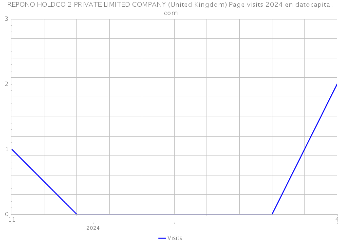 REPONO HOLDCO 2 PRIVATE LIMITED COMPANY (United Kingdom) Page visits 2024 