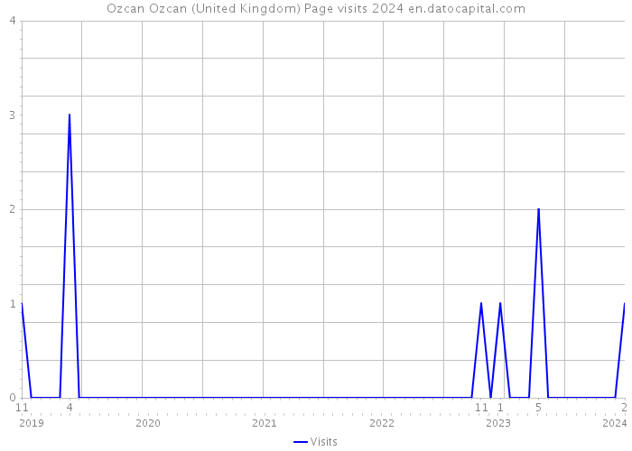 Ozcan Ozcan (United Kingdom) Page visits 2024 