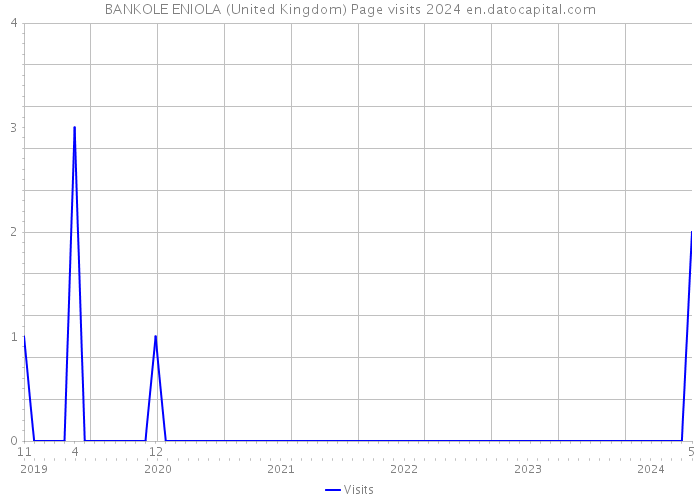 BANKOLE ENIOLA (United Kingdom) Page visits 2024 