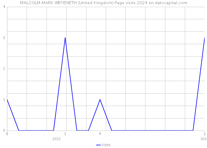 MALCOLM MARK WEYENETH (United Kingdom) Page visits 2024 