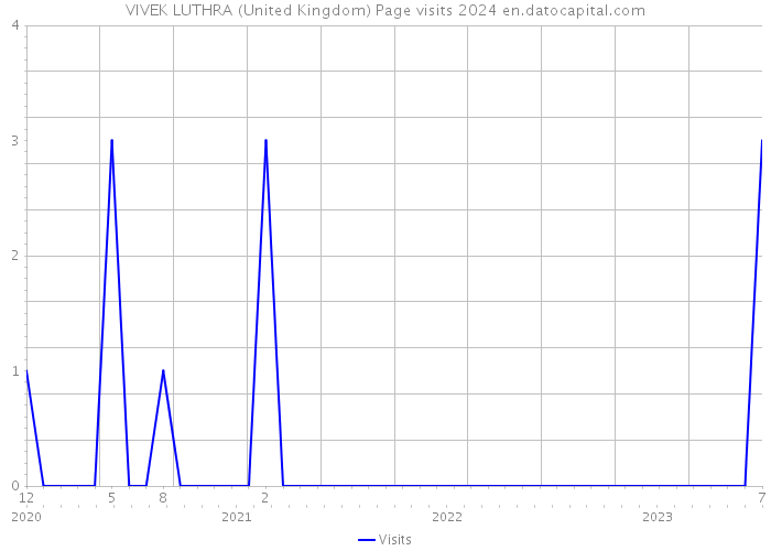 VIVEK LUTHRA (United Kingdom) Page visits 2024 