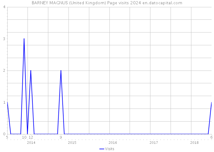 BARNEY MAGNUS (United Kingdom) Page visits 2024 