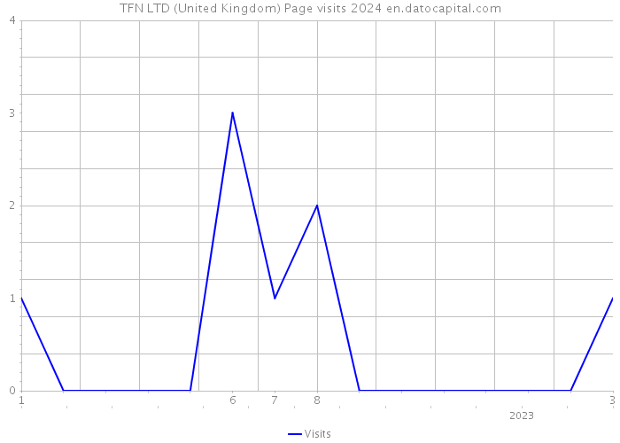 TFN LTD (United Kingdom) Page visits 2024 