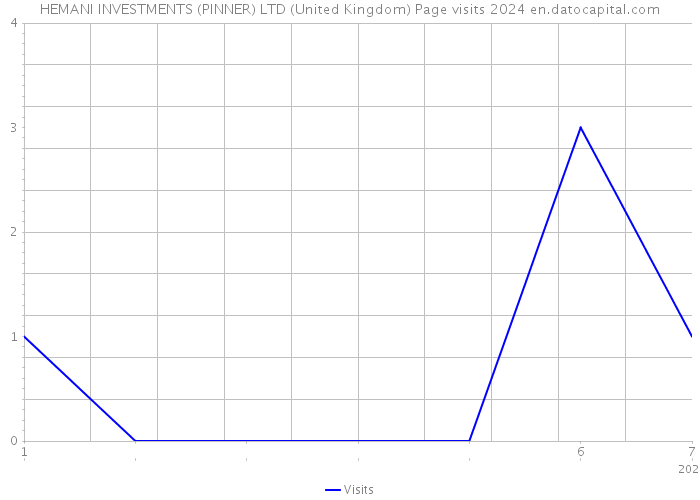 HEMANI INVESTMENTS (PINNER) LTD (United Kingdom) Page visits 2024 