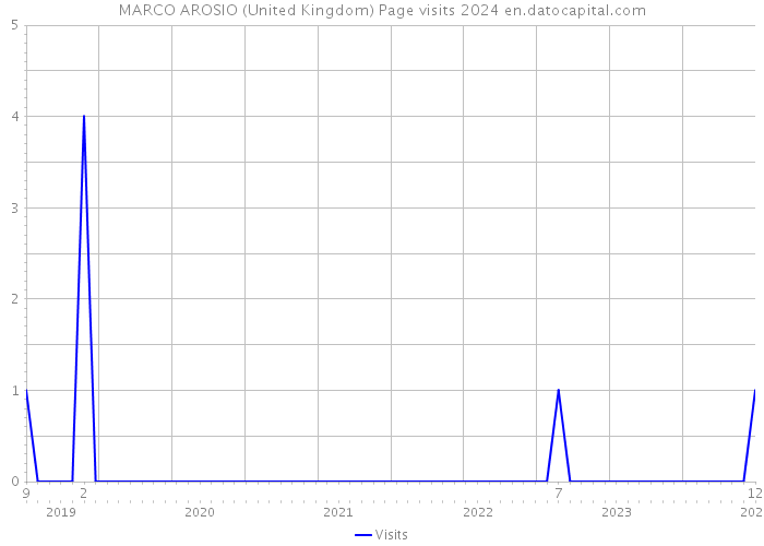 MARCO AROSIO (United Kingdom) Page visits 2024 