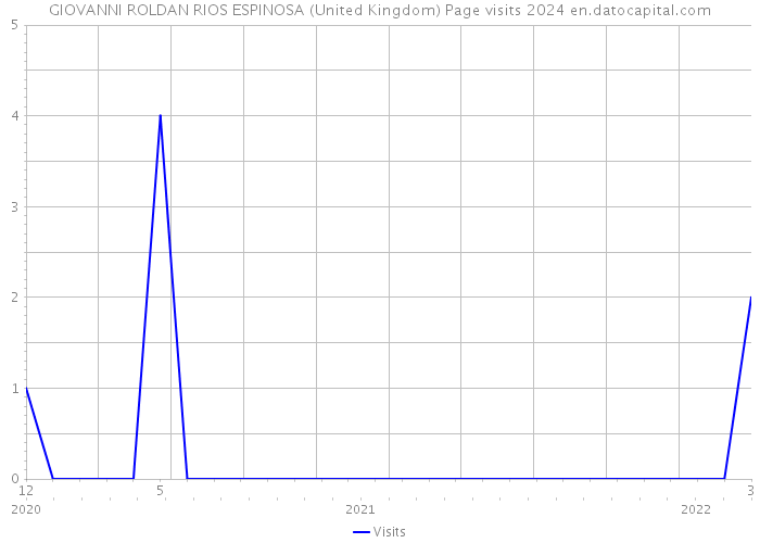 GIOVANNI ROLDAN RIOS ESPINOSA (United Kingdom) Page visits 2024 