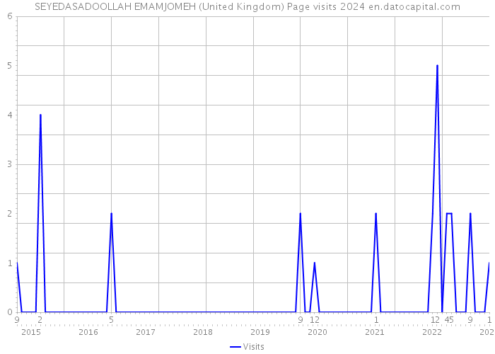 SEYEDASADOOLLAH EMAMJOMEH (United Kingdom) Page visits 2024 
