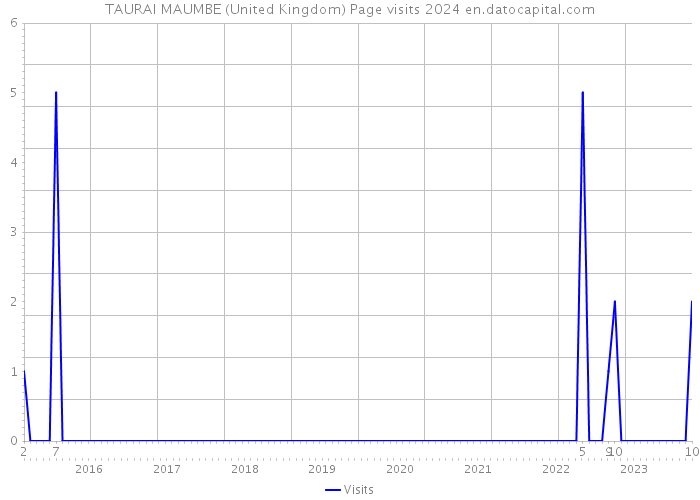 TAURAI MAUMBE (United Kingdom) Page visits 2024 