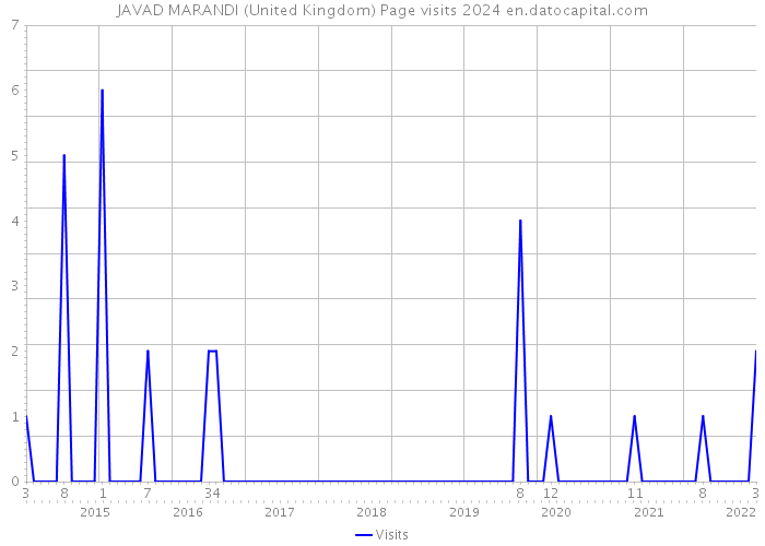 JAVAD MARANDI (United Kingdom) Page visits 2024 