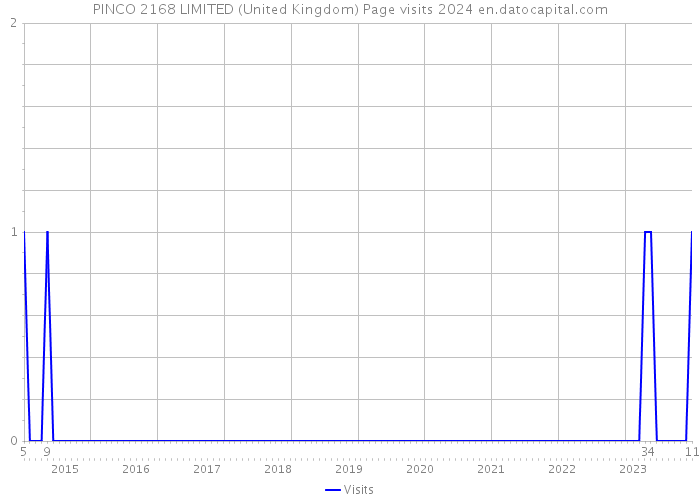 PINCO 2168 LIMITED (United Kingdom) Page visits 2024 