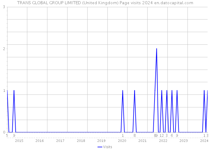 TRANS GLOBAL GROUP LIMITED (United Kingdom) Page visits 2024 