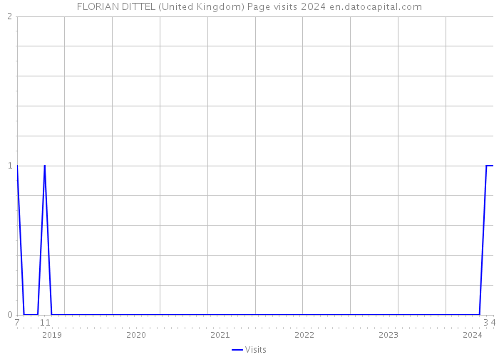 FLORIAN DITTEL (United Kingdom) Page visits 2024 