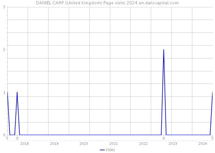 DANIEL CARP (United Kingdom) Page visits 2024 