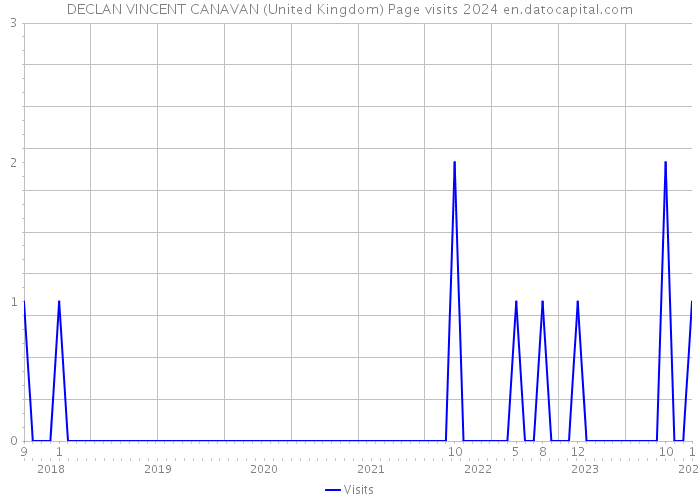 DECLAN VINCENT CANAVAN (United Kingdom) Page visits 2024 