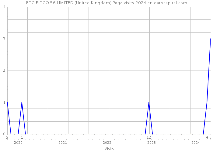 BDC BIDCO 56 LIMITED (United Kingdom) Page visits 2024 