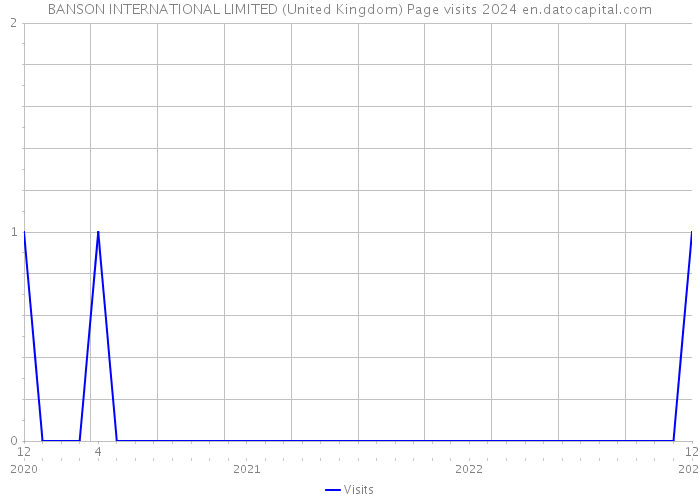 BANSON INTERNATIONAL LIMITED (United Kingdom) Page visits 2024 