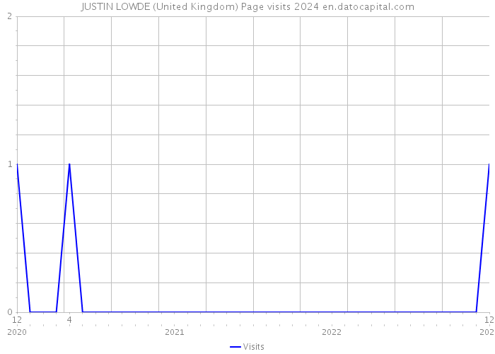 JUSTIN LOWDE (United Kingdom) Page visits 2024 
