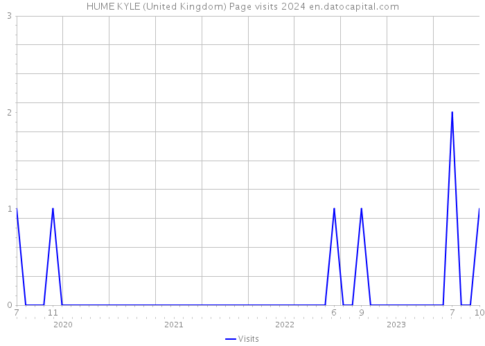 HUME KYLE (United Kingdom) Page visits 2024 