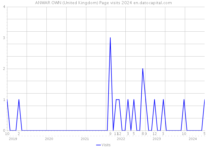 ANWAR OWN (United Kingdom) Page visits 2024 