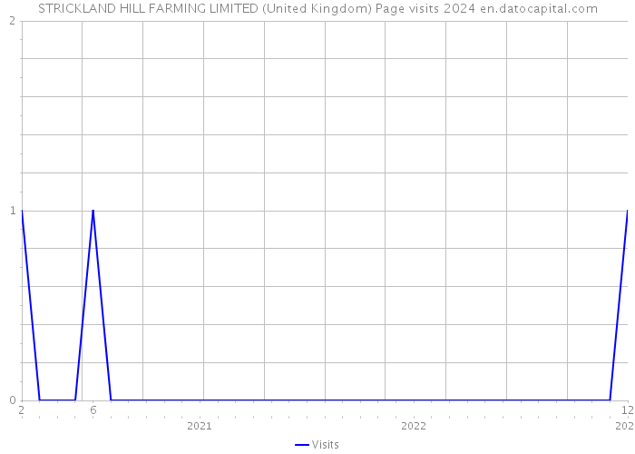 STRICKLAND HILL FARMING LIMITED (United Kingdom) Page visits 2024 