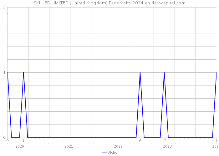 SKILLED LIMITED (United Kingdom) Page visits 2024 