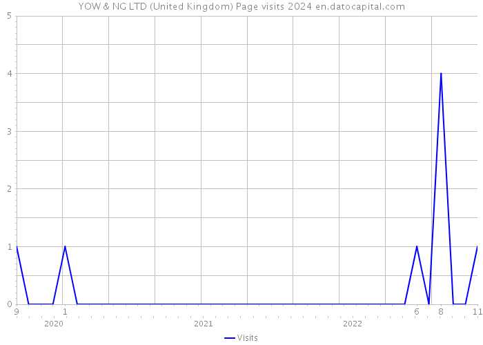 YOW & NG LTD (United Kingdom) Page visits 2024 