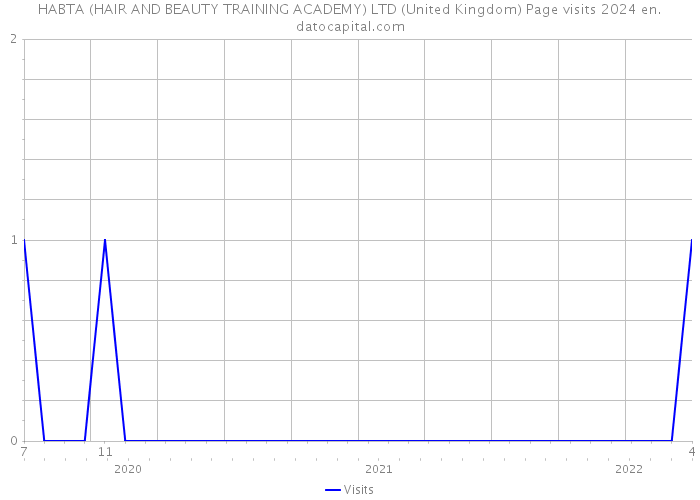 HABTA (HAIR AND BEAUTY TRAINING ACADEMY) LTD (United Kingdom) Page visits 2024 