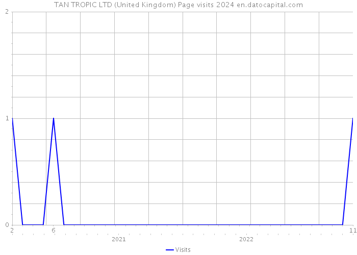 TAN TROPIC LTD (United Kingdom) Page visits 2024 