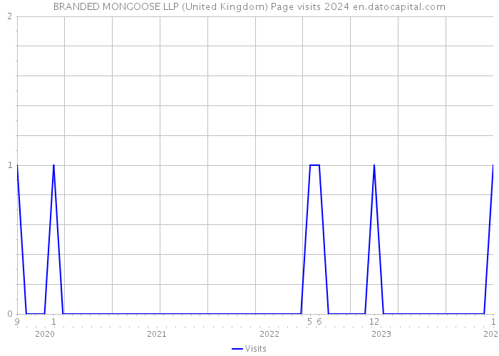 BRANDED MONGOOSE LLP (United Kingdom) Page visits 2024 