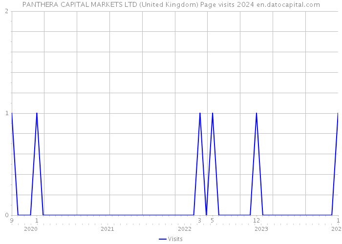 PANTHERA CAPITAL MARKETS LTD (United Kingdom) Page visits 2024 