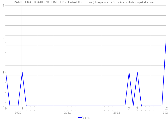PANTHERA HOARDING LIMITED (United Kingdom) Page visits 2024 