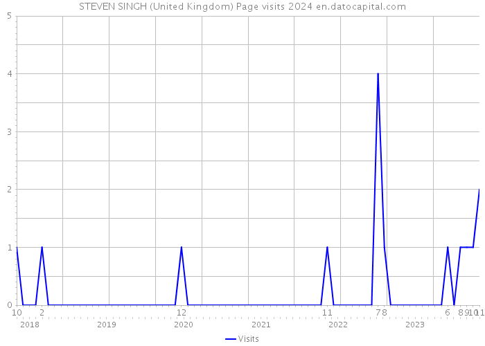 STEVEN SINGH (United Kingdom) Page visits 2024 