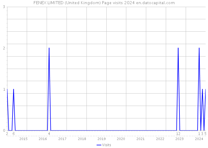 FENEX LIMITED (United Kingdom) Page visits 2024 