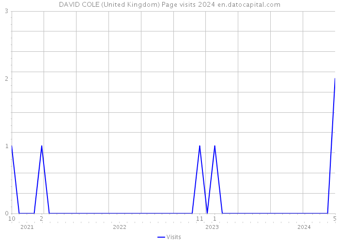 DAVID COLE (United Kingdom) Page visits 2024 