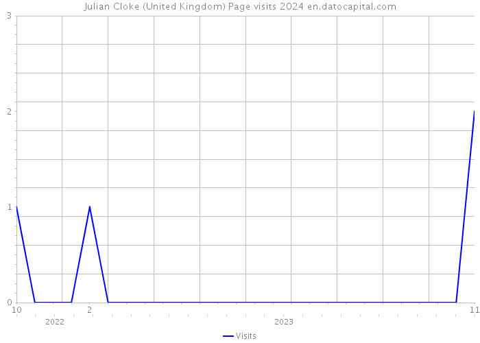 Julian Cloke (United Kingdom) Page visits 2024 