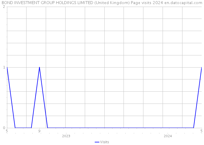 BOND INVESTMENT GROUP HOLDINGS LIMITED (United Kingdom) Page visits 2024 